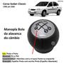 Imagem de Manopla Bola de Cambio Redonda Corsa Sedan 1998-2004 Prata