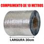 Imagem de Manta Asfaltica Fita Vedatudo Autoadesiva Impermeabilizadora Aluminizada 30cm x 10m