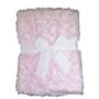 Imagem de Manta Bebe Cobertor Dupla Face 100 Microfibra 1,00 x 0,75cm Rosa Parte Externa felpuda Comfy Fofinho E Quentinho sono tranquilo proteção para o bebê