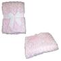 Imagem de Manta Bebe Cobertor Dupla Face 100 Microfibra 1,00 x 0,75cm Rosa Parte Externa felpuda Comfy Fofinho E Quentinho sono tranquilo proteção para o bebê