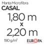 Imagem de Manta Casal Europa Microfibra 180x220cm 190 g/m² Azul Céu