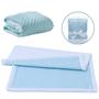 Imagem de Manta Coberta De Bebe Microfibra Solft Sherpa Dupla Face Azul