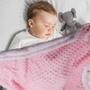 Imagem de Manta Coberta De Bebe Microfibra Solft Sherpa Dupla Face Rosa