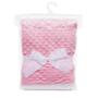 Imagem de Manta Coberta De Bebe Microfibra Solft Sherpa Dupla Face Rosa