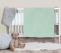 Imagem de Manta cobertor bebe Confort microfibra Verde Claro  90 x 110 cm - 100% poliéster