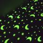 Imagem de Manta Cobertor Infantil Brilha no Escuro Mantinha Fluorescente Microfibra Extra Macio Lua Estrelas Divertida