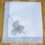 Imagem de Manta de bebê luxo em tecido piquet medidas 70 X 70 centímetros
