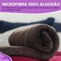 Imagem de Manta de Microfibra Casal Celta Cobertor Coberta Lisa Poliéster Macia Várias Cores 1,80 x 2,00