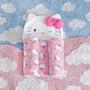 Imagem de Manta para Bebês com Capuz Hello Kitty Pink 0,90 x 0,75 Microfibra BENE CASA