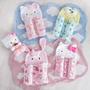 Imagem de Manta para Bebês com Capuz Sapo Hello Kitty 0,90 x 0,75 Microfibra BENE CASA