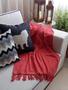 Imagem de Manta para sofá/cama 1,8x2,2m VERMELHO MESCLA tear artesanal decorativa protetora