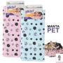Imagem de Manta Pet Super Macio Quentinho Cobertor Cachorro Gato 90x60cm