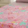 Imagem de Manta Portallar Flanela Estampada Meow 1,50m X 2,20m Rosa