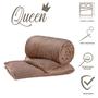 Imagem de Manta Queen Flannel Velvet Bariloche Macia Caqui