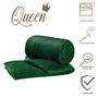 Imagem de Manta Queen Flannel Velvet Bariloche Macia Esmeralda