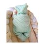 Imagem de Manta Saco de Dormir Com Touca e Orelhinhas Bolinhas Para Bebê Cueiro Casulo Swaddle Cobertor