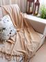 Imagem de Manta Xale para sofá / cama 1,8x2,2m CARAMELO tear artesanal decorativa protetora