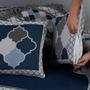 Imagem de Manta Xale Protetor para Sofa Cama Grécia Jaquard Dupla Face 03 Pçs