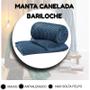 Imagem de MANTINHA Manta Cobertor COBERTA Canelada Velvet Bariloche CASAL QUEEN Veludo Macio FLANNEL CAMA SOFA