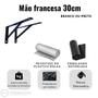 Imagem de Mão Francesa Suporte Cantoneira para Prateleira Reforçada 25cm Kit de Instalação (Branca ou Preta) Escolha a Quantidade