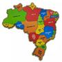 Imagem de Mapa Brasil Brinquedo Educativo Quebra cabeça Pedagógico