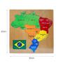 Imagem de Mapa Do Brasil Madeira Grande Estados E Regiões - Dm Toys