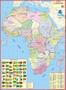 Imagem de Mapa Geogrático Político Gigante Continente Africano - Africa