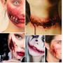 Imagem de Maquiagem Artística de Terror Para Halloween Fake Scar Machucado Ferida Sangue Falso Cicatriz