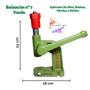 Imagem de Máquina Aplicador Balancim Nº 7 Aplicador Ilhós Pérola Botões com Suporte de Fixação Verde