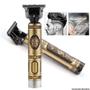 Imagem de Maquina Barba Cabelo Bigode Trimmer 4 Pentes Dragon Gold