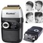 Imagem de Maquina Barbeador Kemei Km 2026 Compacto Leve Alta Eficiência Slim USB