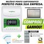 Imagem de Maquina Cartão De Ponto Manual Cartográfico + Chapeira Nf