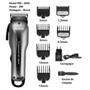 Imagem de Maquina Cortar Cabelo Barba Barbearia 110/220V Potente Com Kit 3 Tesouras e Navalha Profissional