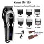 Imagem de Maquina Cortar Cabelo Profissional Kemei 119 Elétrica + Kit Pentes