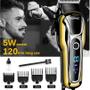 Imagem de Maquina Cortar Cabelo Sem Fio Turbo Profissional Kemei