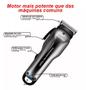 Imagem de Máquina De Cortar Cabelo Cordless Bivolt Sem Fio Kemei 2603 110/220v