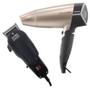 Imagem de Maquina De Cortar cabelo Gama Pro 9 110V e Secador de cabelo Mallory luxury travel dourado bivolt