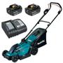 Imagem de Maquina De Cortar Grama 2 Baterias 18v 6ah Dlm330 Makita Com Carregador Bivolt