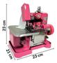 Imagem de Maquina De Costura Overlock Profissional Rosa Iwmc506Rs