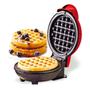 Imagem de Máquina De Fazer Waffle Grill Panqueca Elétrica Prática Cor Vermelho 110V