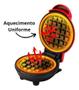 Imagem de Máquina De Fazer Waffle Grill Panqueca Elétrica Prática Cor Vermelho 110V