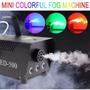 Imagem de Maquina de fumaça 600w Turbo 3 Leds RGB controle remeto Wireless 110V ou 220V