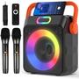 Imagem de Máquina de Karaokê JUOPIEA com 2 Microfones Sem Fio Bluetooth