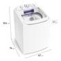 Imagem de Máquina de Lavar 16kg Electrolux Turbo Economia, Silenciosa com Jet&Clean e Filtro Fiapos (LAC16)