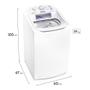 Imagem de Máquina de Lavar Electrolux 10,5kg Branca Turbo Economia com Jet&Clean e Filtro Fiapos (LAC11)