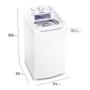 Imagem de Máquina de Lavar Electrolux 8,5kg Branca Turbo Economia com Jet&Clean e Filtro Fiapos (LAC09)
