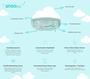 Imagem de Máquina de Ruído Branco Happiest Baby Snoobie com Luz Noturna Azul-Petróleo