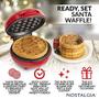 Imagem de Máquina de waffles Nostalgia Holiday - Papai Noel