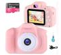 Imagem de Máquina Fotográfica Digital Infantil Sd Vídeos Hd Fotos Jogo Cor Rosa