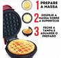 Imagem de Máquina Waffle Elétrica Mini Grill Forma Clássico Redonda 